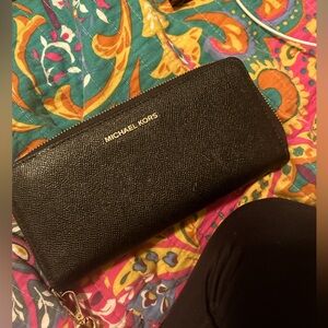 Michael Kors, black leather wallet